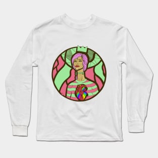 Pink and Mint 56 Beauty Long Sleeve T-Shirt